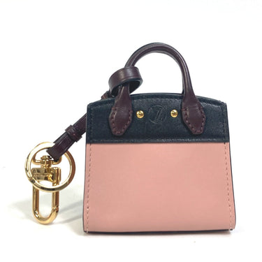 LOUIS VUITTON key ring MP1787 leather pink City steamer